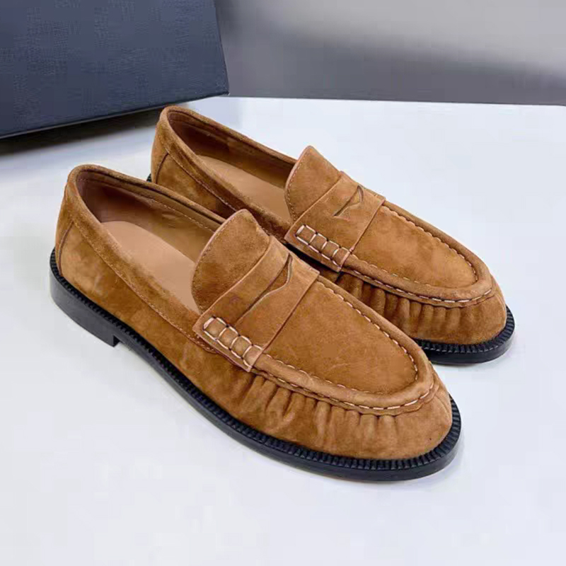 Women'S Fashion Walking Shoes - Nowe damskie mokasyny z okrągłym noskiem,