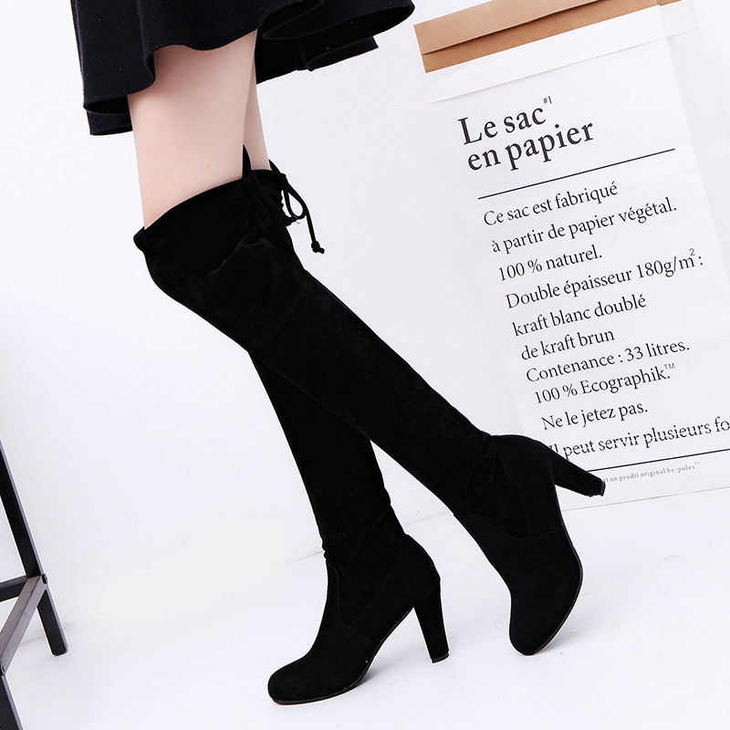 Women'S Fashion Socks - Damskie kozaki za kolano ze stretchem,