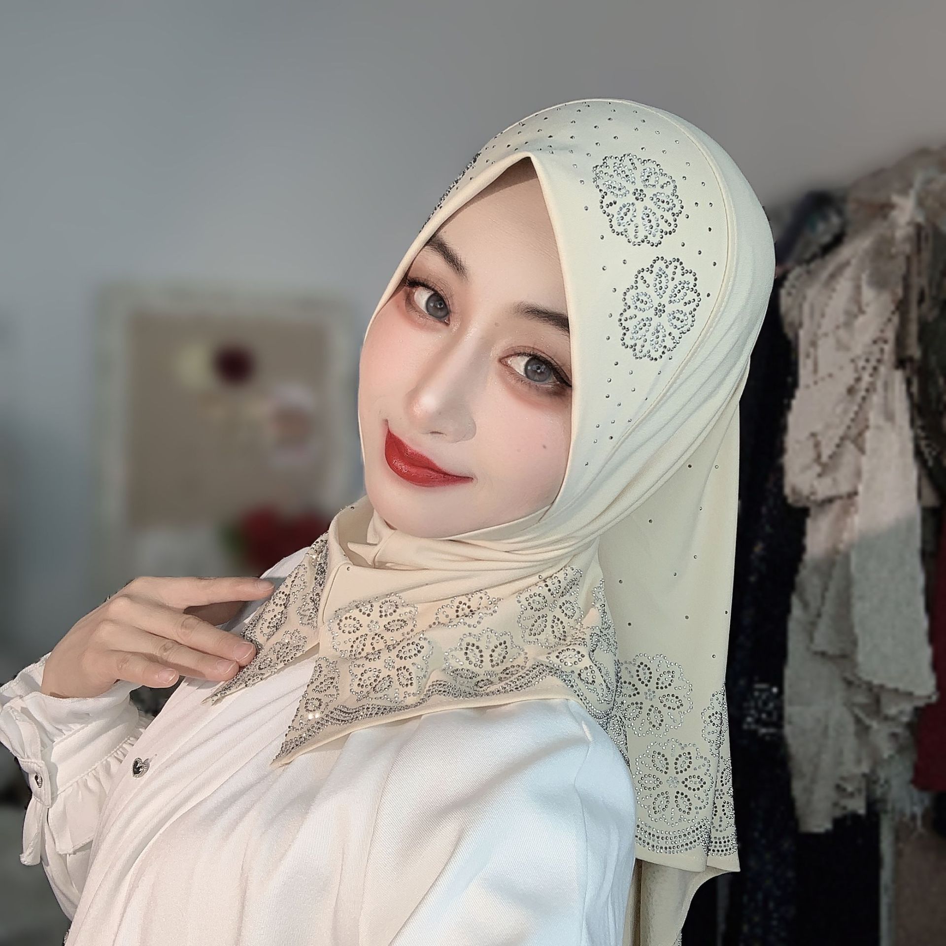 Women Fashion Designer - Gotowa do noszenia muzułmańska chusta hidżab