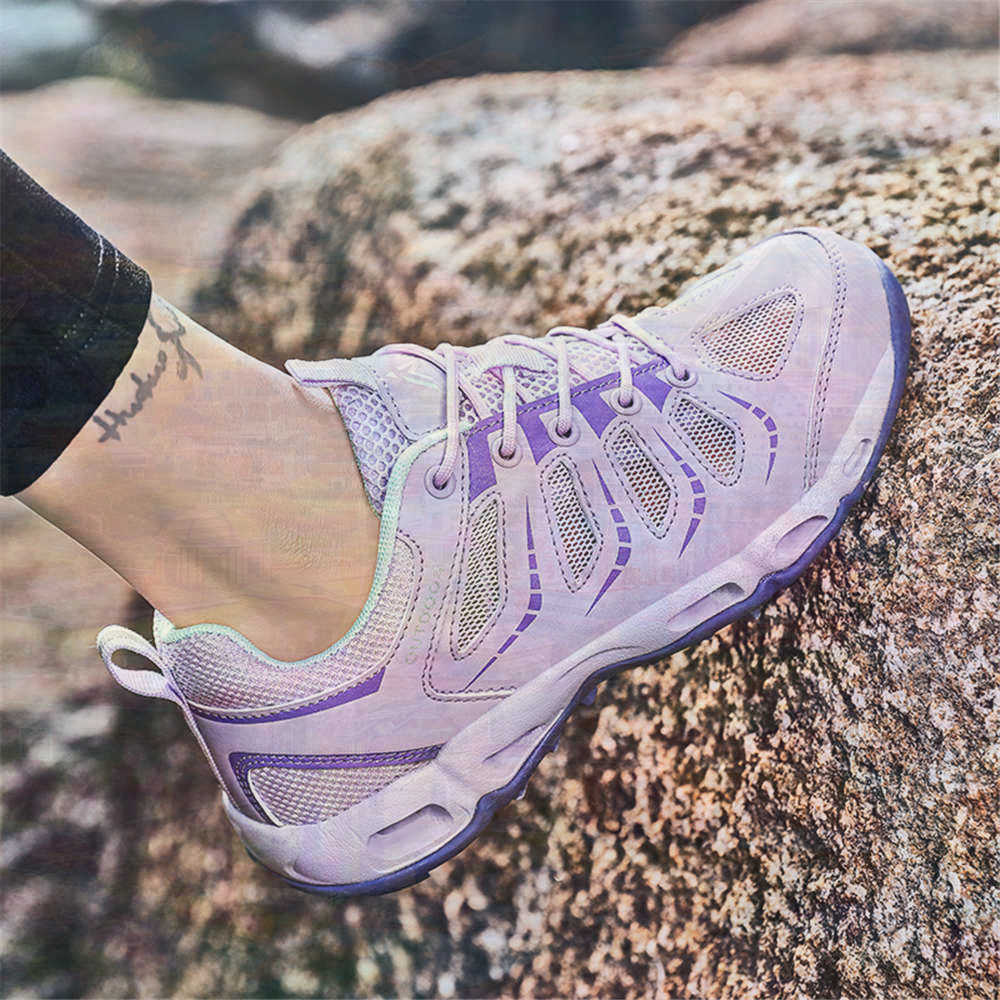 Women'S Fashion Hiking Boots - Sumer okrągła końcówka srebrne trampki buty