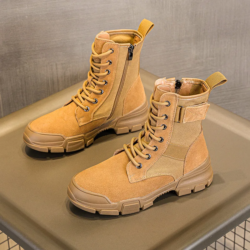 Women'S Fashion Hiking Boots - Skórzane buty damskie, zimowe buty sportowe