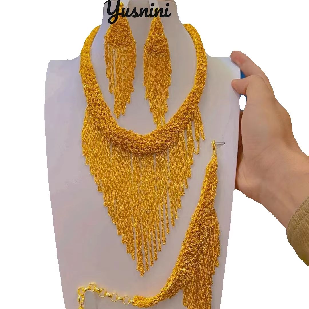 Women'S Fashion Rings Gold - Nowa Dubajska Biżuteria Ślubna Pozłacana 24K