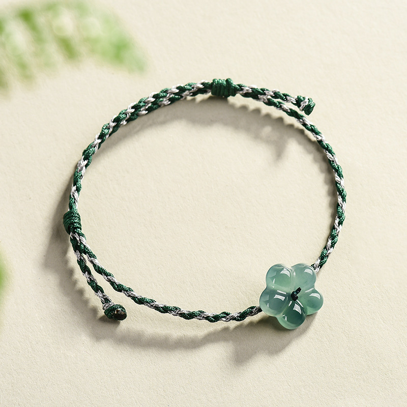 Women'S Fashion Gifts - Bransoletka z jadeitu birmańskiego w kształcie