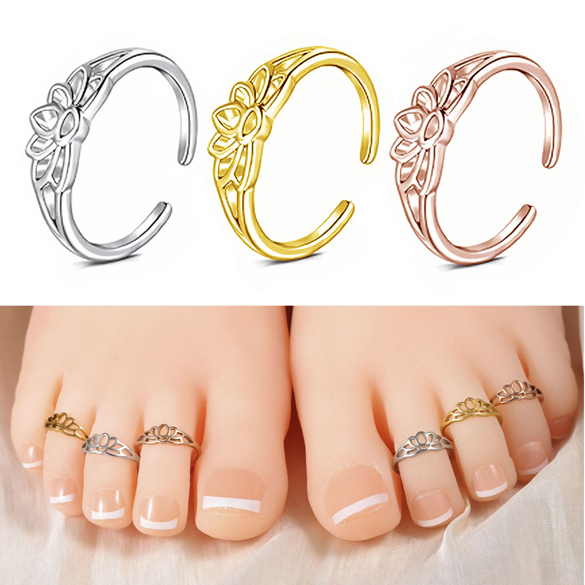Pierścionek na palec u stopy z – Women'S Fashion Rings Gold recenzja i cena
