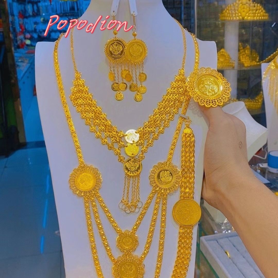 Popodion New Dubai 24K pozłaca – Women'S Fashion Rings Gold recenzja i cena