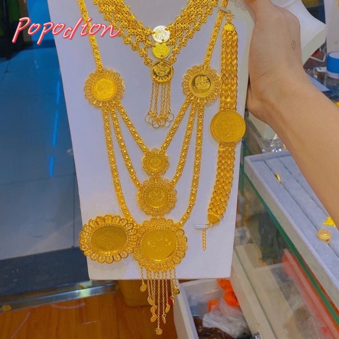 Popodion New Dubai 24K pozłaca – Women'S Fashion Rings Gold recenzja i cena