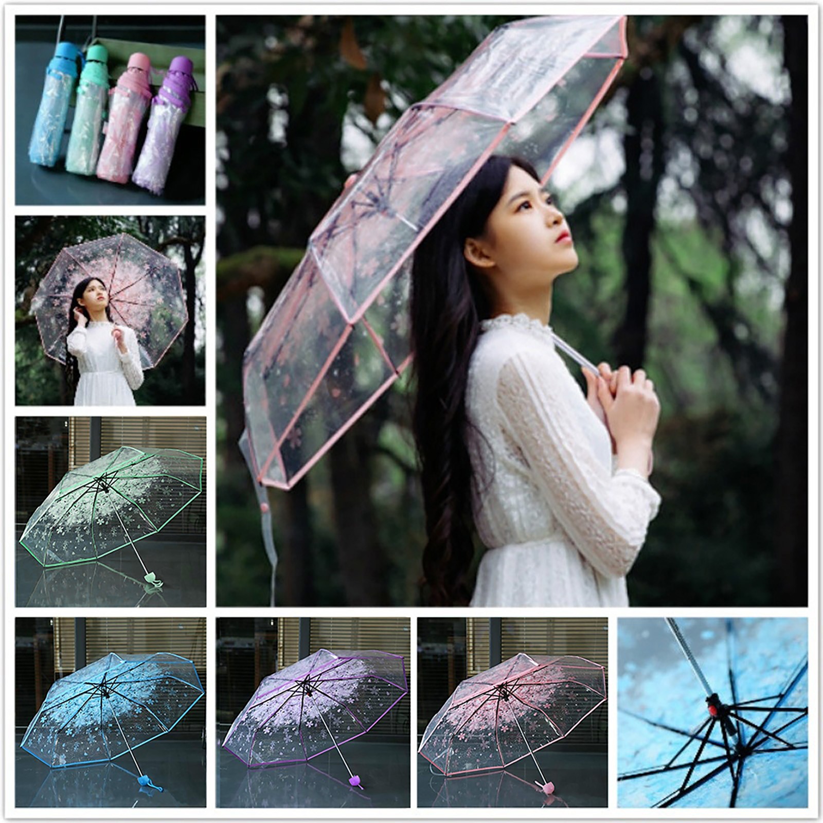 Przezroczysty składany parasol – Women'S Fashion Umbrella recenzja i cena