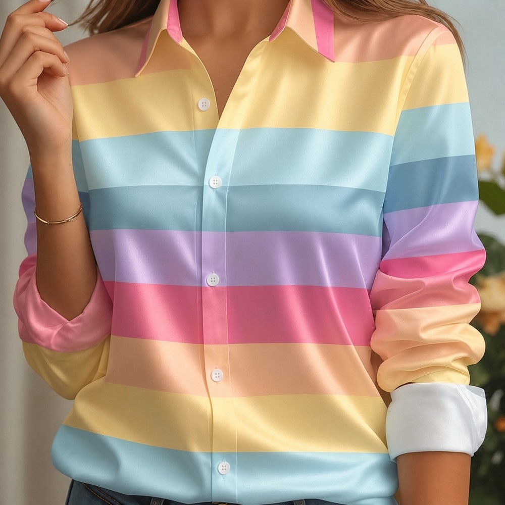 Damska satynowa koszula z klap – Women'S Fashion Essentials recenzja i cena