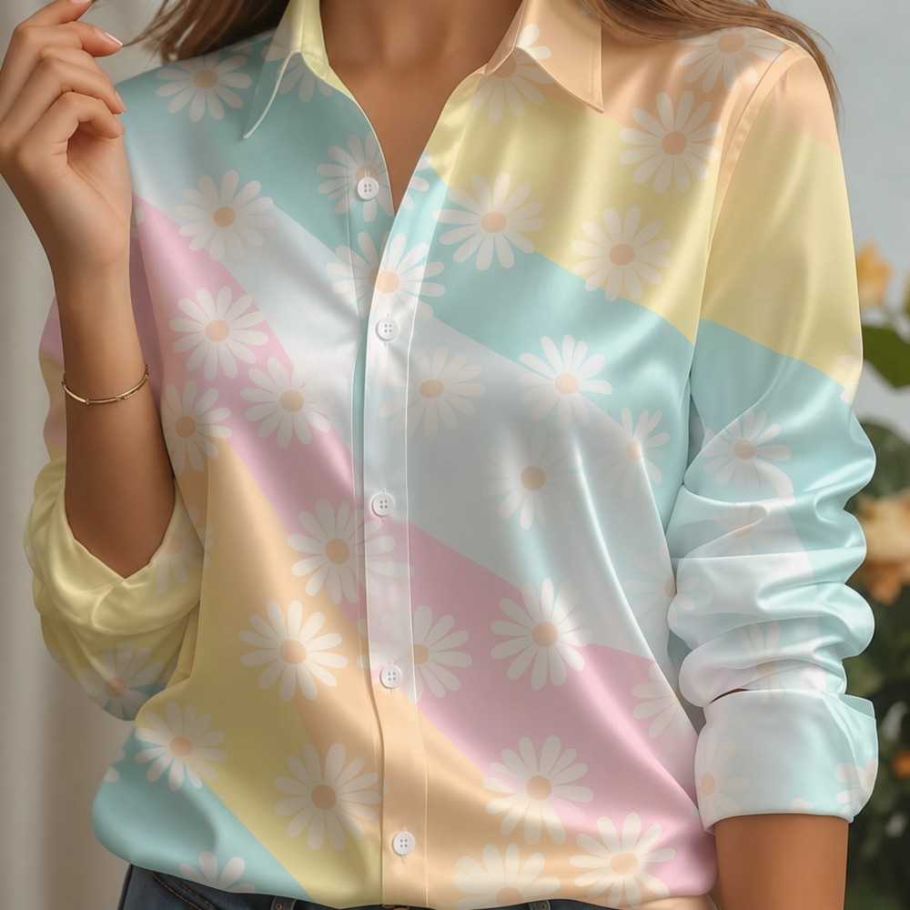 Damska satynowa koszula z klap – Women'S Fashion Essentials recenzja i cena
