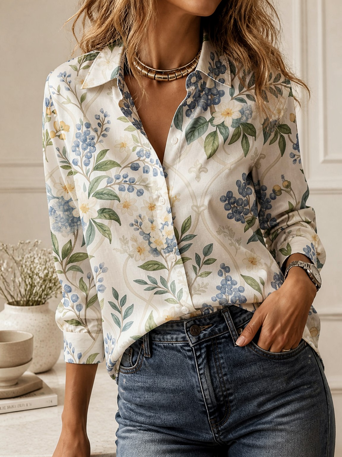 Uniwersalna bluzka z kołnierzy – Women'S Fashion Essentials recenzja i cena