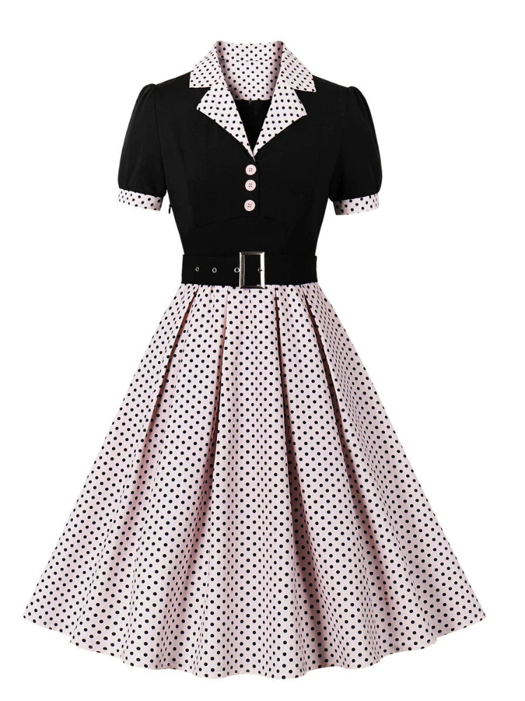 2024 New Fashion Polka Dot Vin – Women'S Fashion From The 60S recenzja i cena