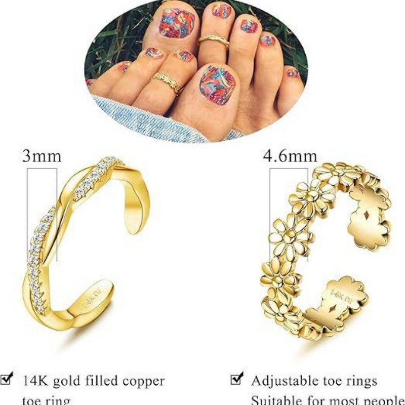 Pozłacany 14-karatowym złotem  – Women'S Fashion Rings Gold recenzja i cena