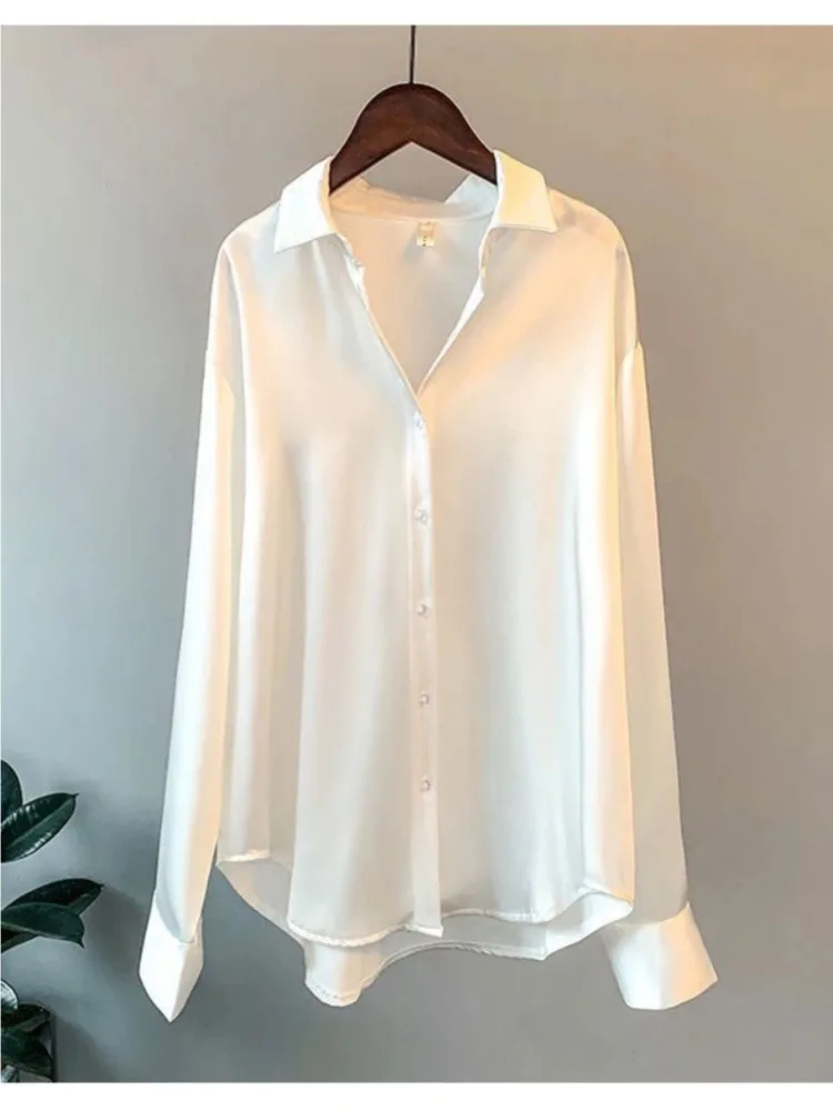 Plus Size Casual Women Silk Sh – Women'S Fashion Essentials recenzja i cena
