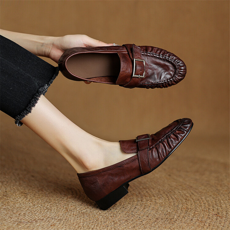 New Autumn Genuine Leather Wom – Women'S Fashion Walking Shoes recenzja i cena