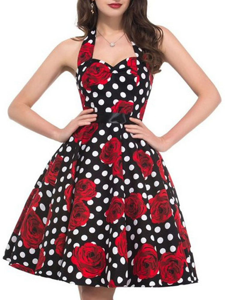 Kobiet lato Polka Dot sukienka – Women'S Fashion From The 60S recenzja i cena