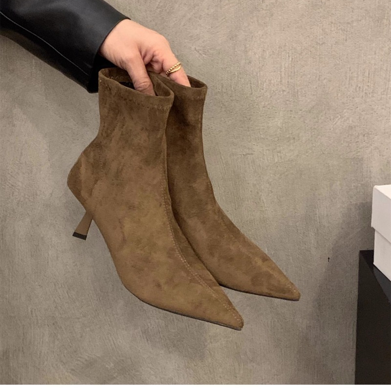 Damskie zamszowe botki do kost – Women'S Fashion Socks recenzja i cena