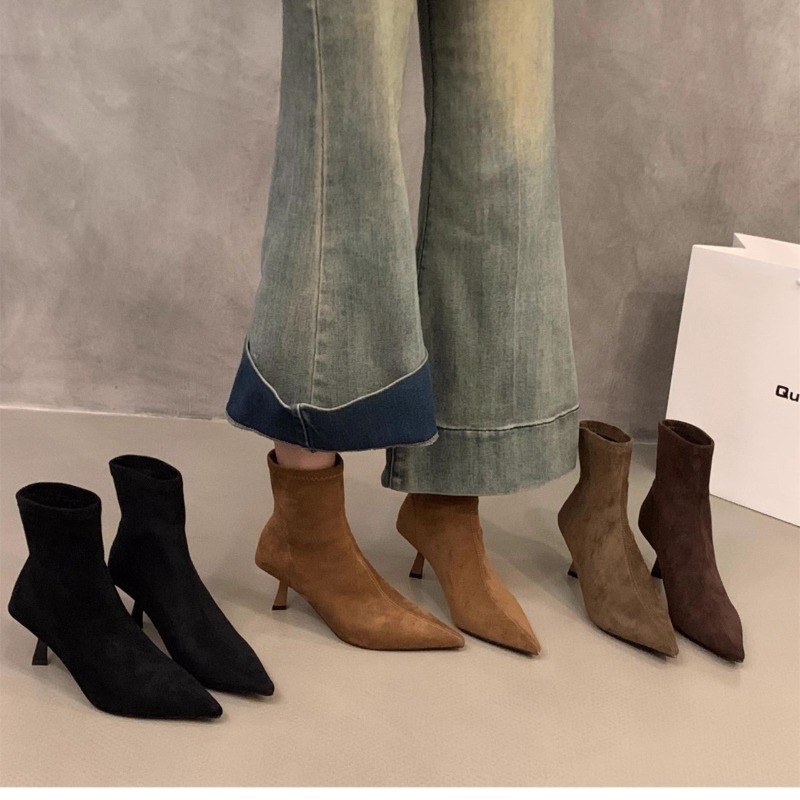 Damskie zamszowe botki do kost – Women'S Fashion Socks recenzja i cena