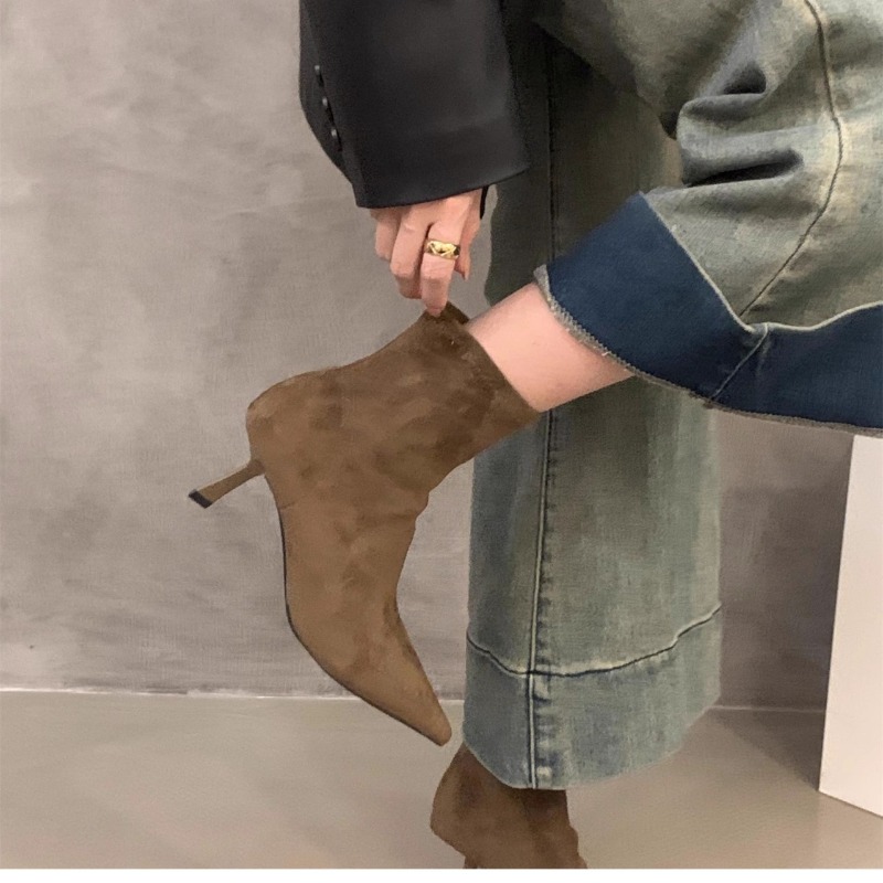 Damskie zamszowe botki do kost – Women'S Fashion Socks recenzja i cena