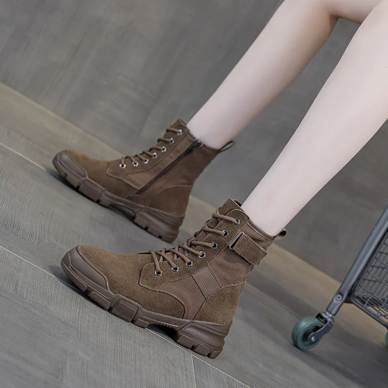 Skórzane buty damskie, zimowe  – Women'S Fashion Hiking Boots recenzja i cena