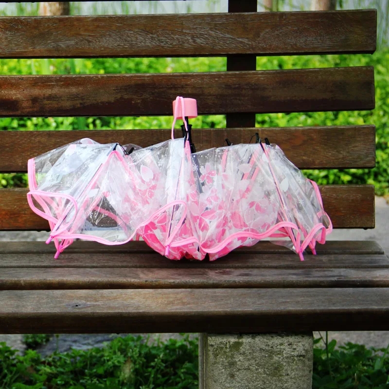 Moda zagęścić pcv trzykrotnie  – Women'S Fashion Umbrella recenzja i cena