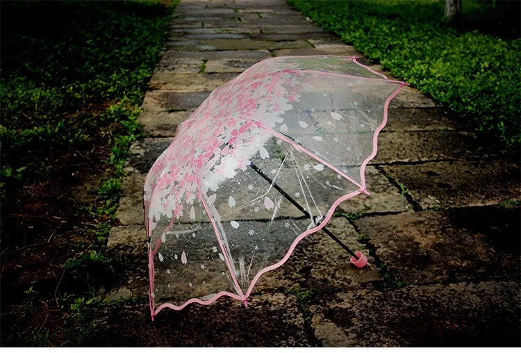 Moda zagęścić pcv trzykrotnie  – Women'S Fashion Umbrella recenzja i cena