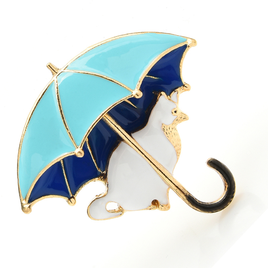 Urocze broszki z kotem pod par – Women'S Fashion Umbrella recenzja i cena