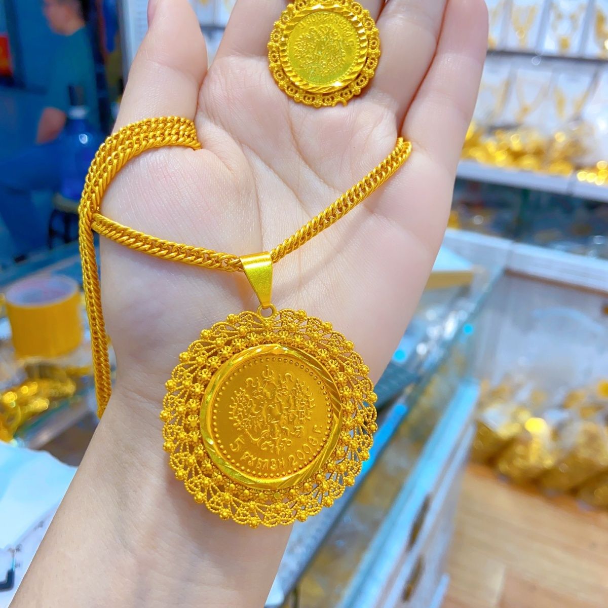 Nowy 24K pozłacany Dubai biżut – Women'S Fashion Rings Gold recenzja i cena