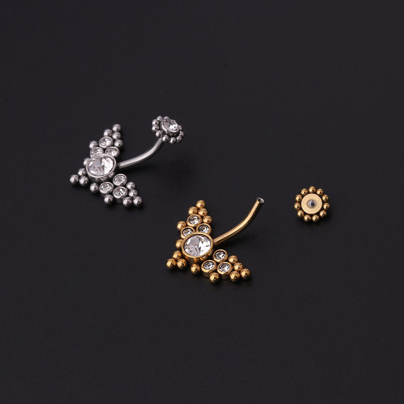Kolczyki do pępka ze złotym cy – Women'S Fashion Rings Gold recenzja i cena
