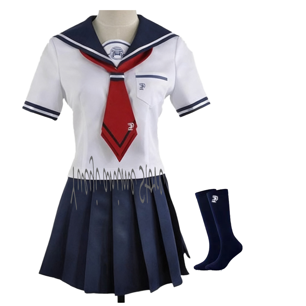 Kostium Cosplay Anime Naegi Ko – Pleated Skirt Women recenzja i cena